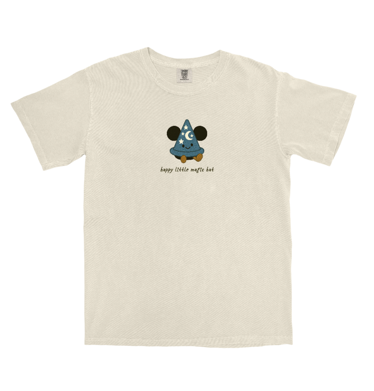 Ivory Happy Little Sorcerer's Hat Tee, front view